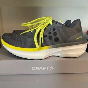 Craft Pro Endurance Distance Women’s Size 8 Grey and yellow Running Shoes